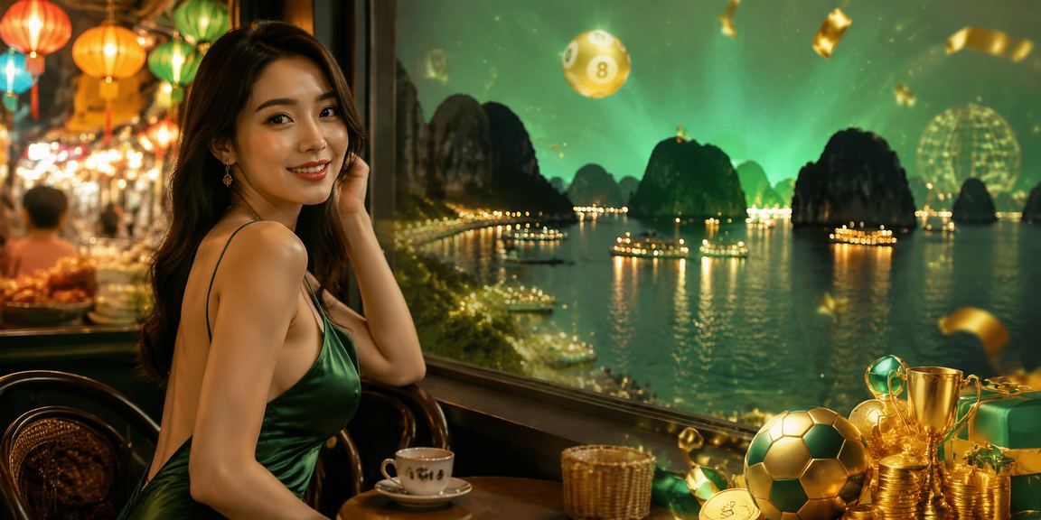 Người dùng tại Hạ Long xem kết quả xổ số và thực hiện giao dịch trực tuyến bên vịnh