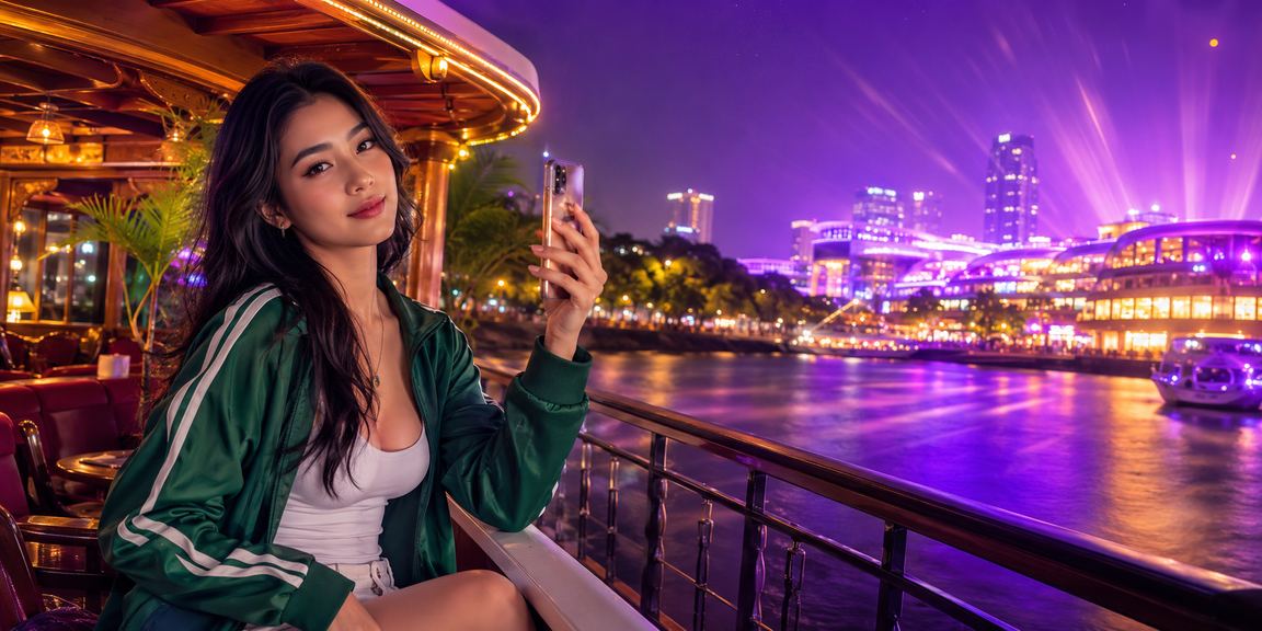 Người dùng Hà Nội chơi casino trực tuyến trên điện thoại tại quán cà phê buổi sáng