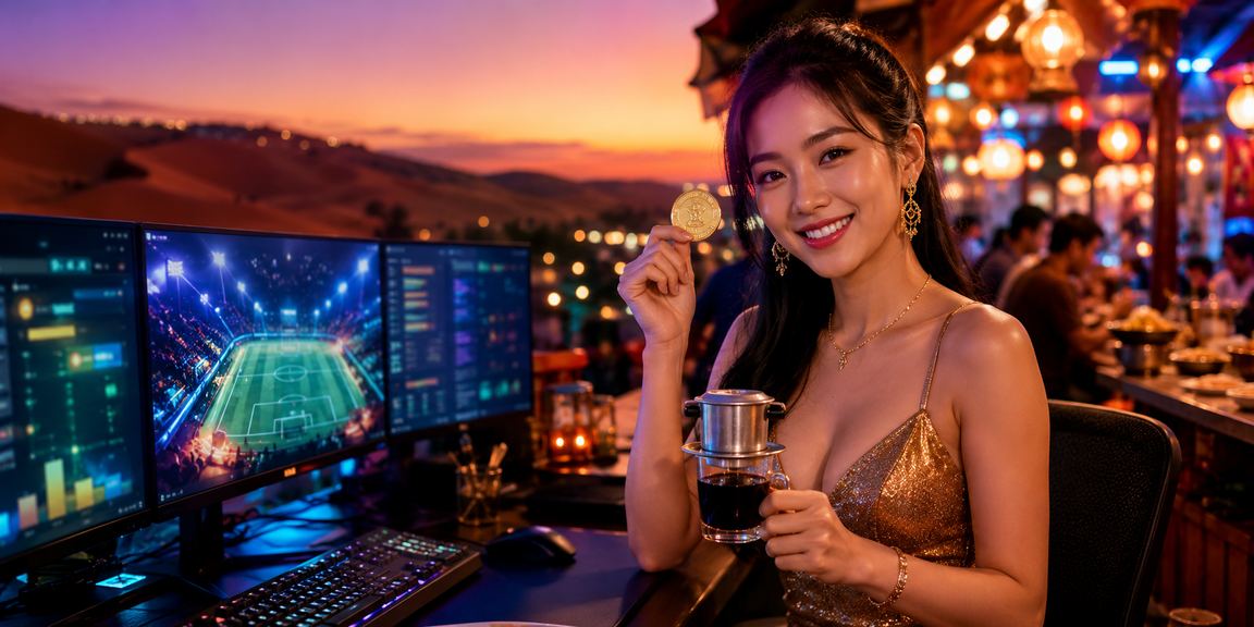 Người chơi esports tại Mũi Né theo dõi cá cược trực tuyến trong quán cà phê