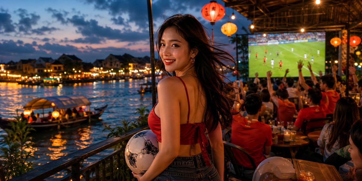 Người hâm mộ bóng đá Sài Gòn theo dõi trận đấu V.League và đặt kèo trực tuyến tại quán cà phê